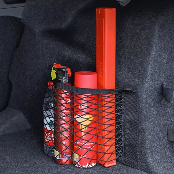 For Skoda Karoq Kamiq Kodiaq 2016 2017 2018 2019 2020 2021 Car Boot Trunk Seat Back Elastic Storage Net Organizer Accessories