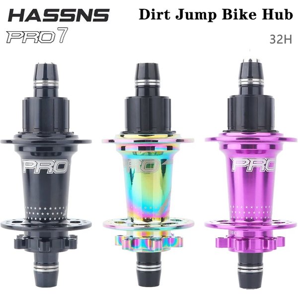 Piasta tylna HASSNS Noisy Cube Pro 7 Freehub MTB 32 otwory Piasta do roweru Dirt Jump Zmiana piasty rowerowej Cube 15*100/10*135MM Tuleje rowerowe