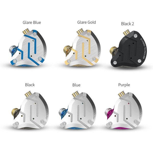 KZ ZS10 Pro casque en métal 4BA + 1DD hybride 10 pilotes HIFI basse écouteurs dans l'oreille moniteur casque Sport suppression de bruit écouteurs