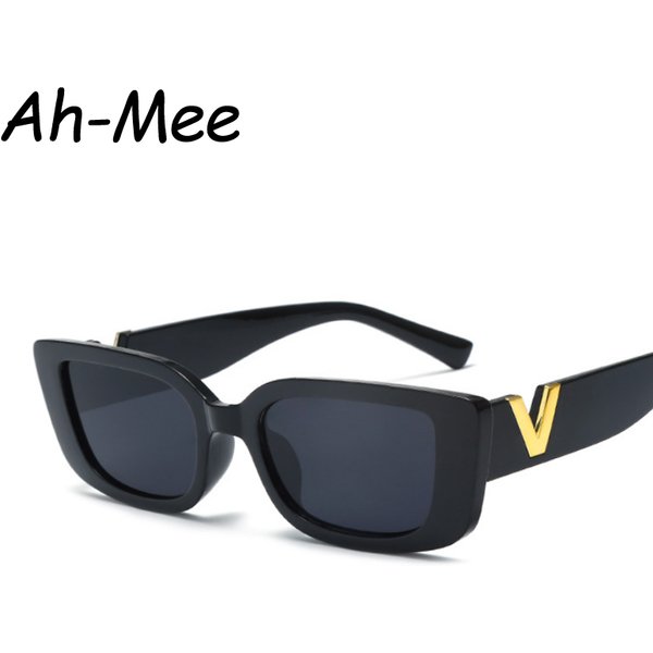 Mode Rechteck Sonnenbrille Frauen Luxus Marke Vintage Kleine Rahmen Sonnenbrille Damen Klassische Schwarze Quadratische Brillen Oculos