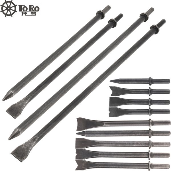 Tête de ciseau à air dure 120-460 mm 45 # Tête de pelle à Air solide en acier, embout de marteau à percussion pneumatique, Kit d'outils pneumatiques pour couper/élimination de la rouille