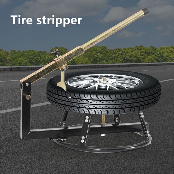 Tire Stripper Warrior Motorcycle Portable Bike Tyre Changer Bead Breaker Tool for 16''-21" Wheel Size Tyre Changer Bead Breaker for 16-21 Inch Wheels, Portable Tire Stripper with 74cm Lever Arm and