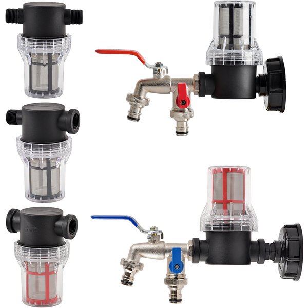 Filtre d'arrosage pour robinet précieux IBC, joint de baril de soudure S60, pompe d'aquarium d'irrigation, crépine de odorà eau, 1/2, 3/4, 1 pouce, 80, 200 mailles
