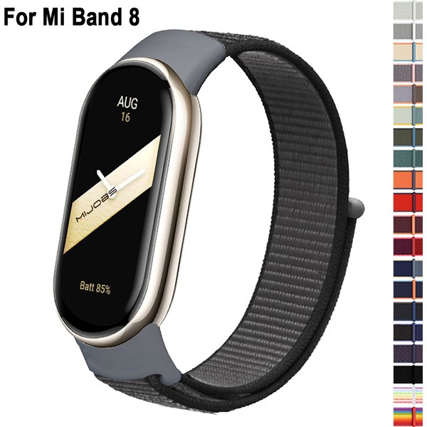 Nylons ch laufe für Xiaomi Mi Band 8 Riemen Smartwatch Armband Correa Ersatz Sport Pulsera Armband für Miband 8 NFC Armband