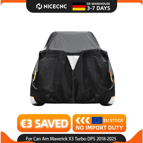 NICECNC Für Can Am Maverick X3 4x4 Turbo DPS 2018-2025 2-Sitzer Wasserdichte UTV-Abdeckung für Canam Commander Zubehör