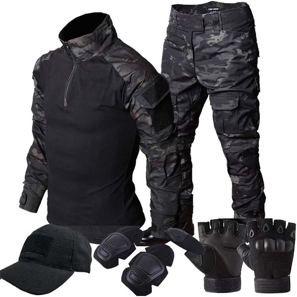 Taktische Uniform Militär Outdoor Camouflage Anzug Kampf Shirts Hosen Männer Angeln Training Airsoft Paintball Jagd Kleidung Sets