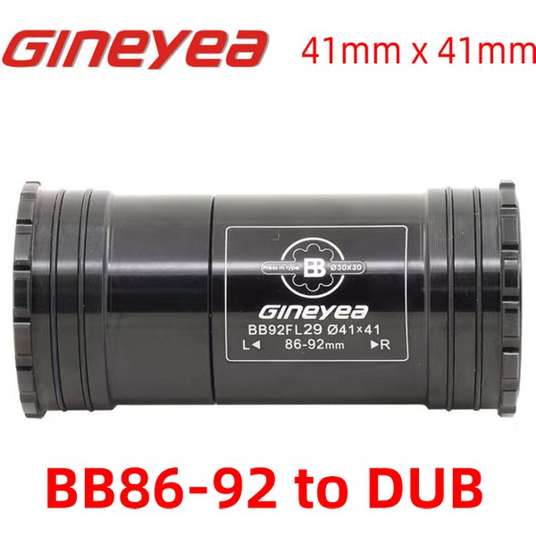 Gineyea vélo BB92DUB PF41DUB presse ajustement supports inférieurs pour vélo de route cadre de montagne coque utiliser DUB 86-92mm pédalier chaîne
