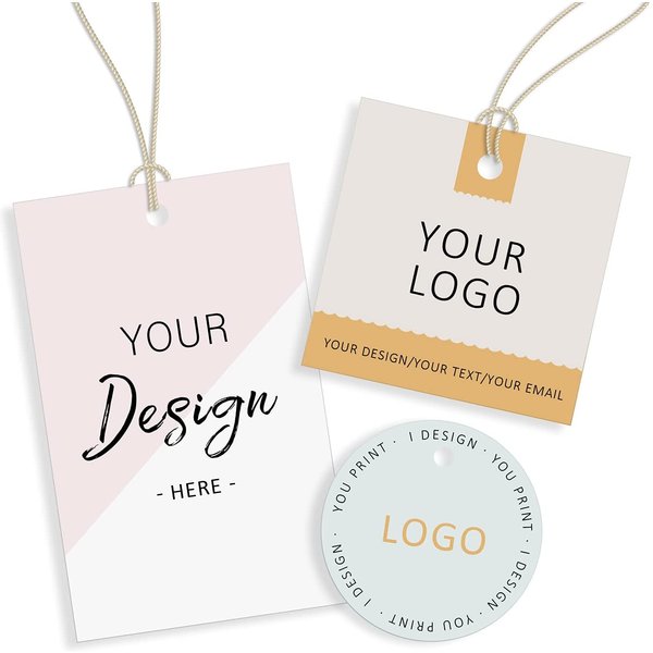 Étiquettes volantes personnalisées pour vêtements, fabrication de marque, étiquettes de couture en papier pour vêtements, étiquettes imprimées