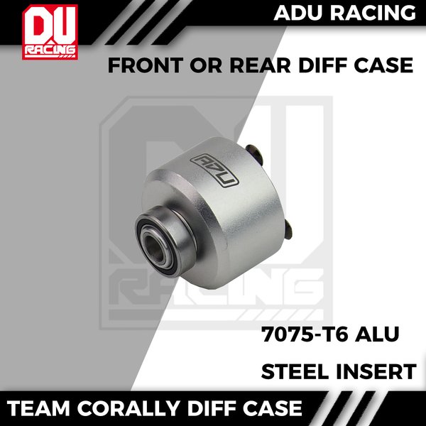 ADU RACING 7075-T6 Obudowa mechanizmu różnicowego przedniego/tylnego koła do samochodów TEAM CORALLY