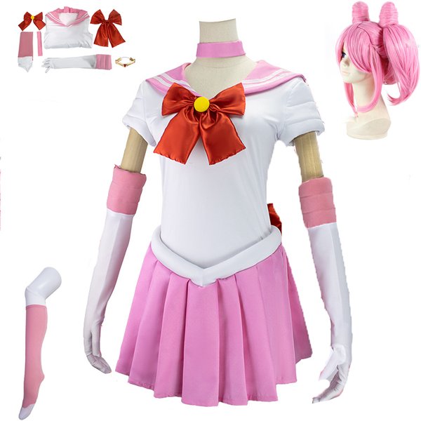 Costume de Cosplay de Marin pour Adultes et Enfants, Perruque Rose, Moo Usagi, Petite Dame Serko, Robe de Soirée d'Halloween Carnivl