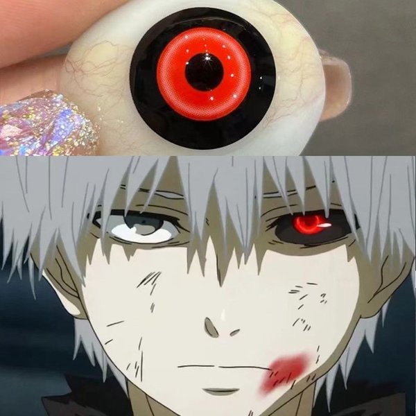 Graded 1pair Kaneki Ken Cosplay Color Contact Lenses Halloween Anime Contacts