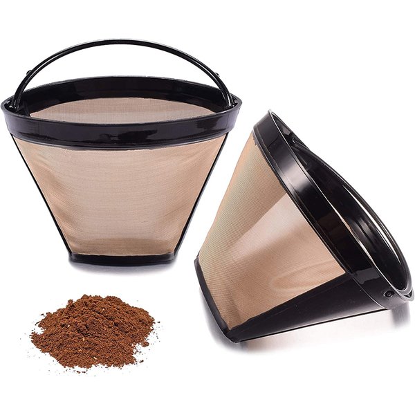 LMETJMA Wiederverwendbare Kaffeefilterkegel Kaffeemaschine Filter für Ninja Coffee Bar Brewer Ersatz Permanent Korbfilter JI212
