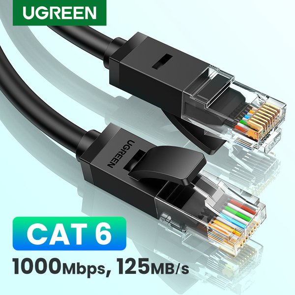 UGREEN – Cordon de raccordement pour routeur, accessoire d'ordinateur portable, câble Ethernet, CAT 6 RJ 45, LAN, UTP, 10/50/100mm