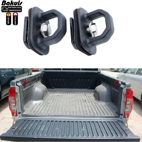 2/4pc Tie Down Anchors Aluminum Alloy Truck Bed Side Wall Anchors For Chevrolet Silverdo GMC SIerra car replace Accessories