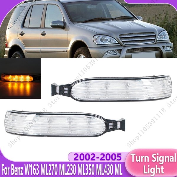 Samochodowa lampa LED kierunkowskazu w lusterku wstecznym, kierunkowskaz w lusterku bocznym, lampa migająca do Mercedesa Benz W163 ML270 ML230 ML350 ML430 ML 2002-2005