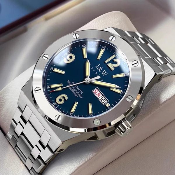 I & W – montre de carnaval pour hommes, marque de luxe suisse, MIYOTA, automatique, mécanique, saphir lumineux, étanche 50M, horloges 589G, nouvelle collection