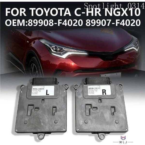 89907-F4020 89908-F4020 Pour Toyota C-HR NGX10 Phare 89908F4020 89907F4020 Unité de commande LED DRL Accessoires de voiture