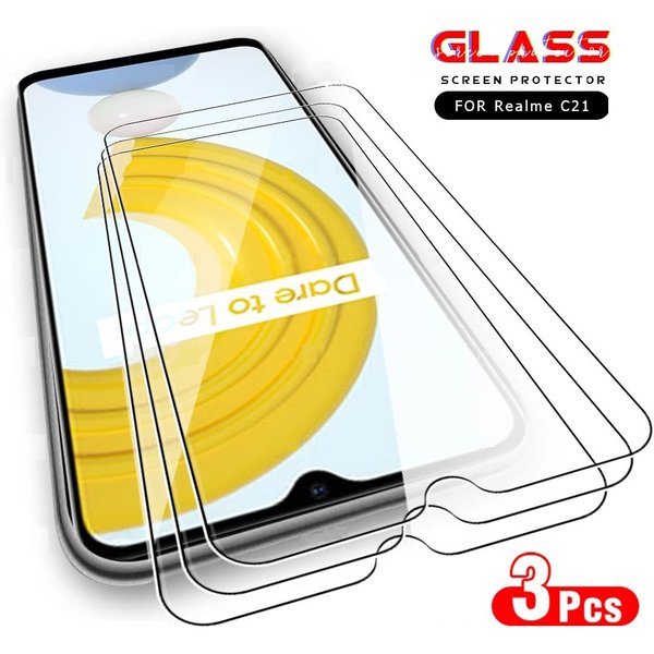 3Pcs Screen Protector for Realme C20A C25 Q5i 10 5G Tempered Glass For Narzo 50i Prime