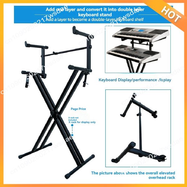 X08A Angepasst Elektronische Klavier Zweite Etagen Stehen Klavier Tastatur Stehen Elektrische Klavier Halter Einstellbare Stabile Tastatur Rack