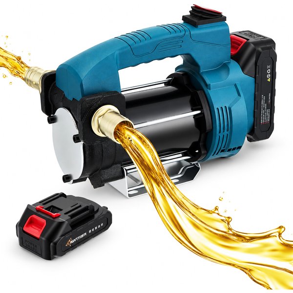 Kraftstoff-Transferpumpe für Diesel, Kohleöl, Lithium-Batterie, elektrische Ladewasserpumpe, Haushalt, 18 V, kleine Auto-Betankungsölpumpe