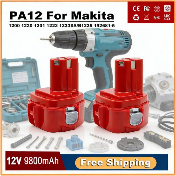 Ersatzakku für Makita PA12 DA312D ML120 12V 12,8AH Ni-MH Elektrowerkzeug-Akku