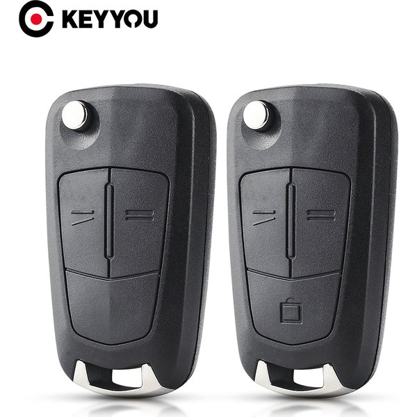 KEYYOU – clé de voiture pliante HU43/HU100 2/3 BTN, pour Opel Vauxhall Astra H Corsa D Vectra C Zafira Astra Vectra Signum, livraison gratuite
