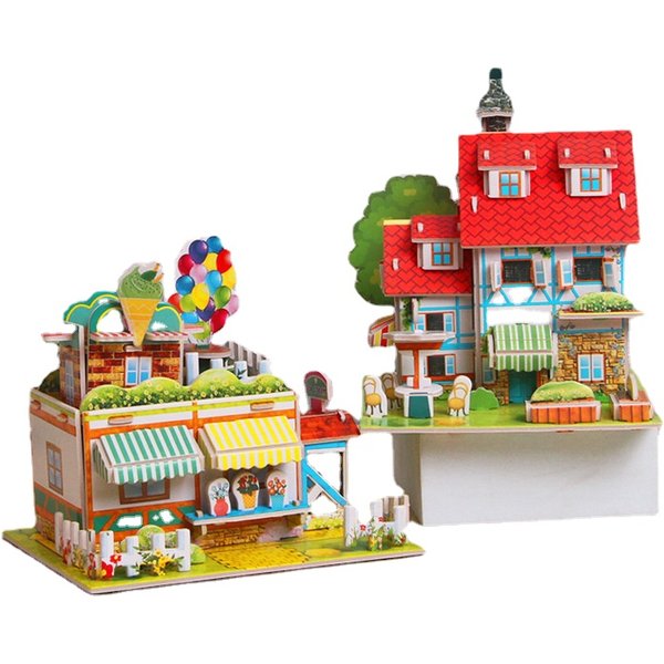 Papier 3D Puzzle bricolage assemblé à la main modèle de construction jouets éducatifs maternelle prix pour enfants cadeaux jouets éducatifs