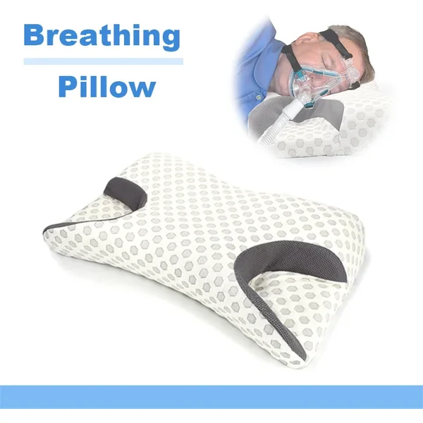 Oreiller fonctionnel CPAP de contour inodore pour le médical/patient/hôpital utilisant un oreiller en mousse à mémoire de forme
