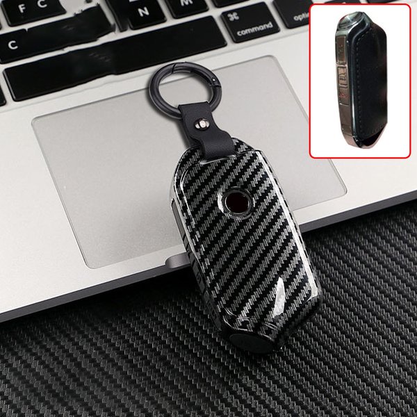 ABS Carbon Smart Keyless Auto Schlüssel Fall Abdeckung für Kia Stinger Auto Zubehör Stinger GT GT Elite GT Begrenzte K9 Schlüssel Abdeckung
