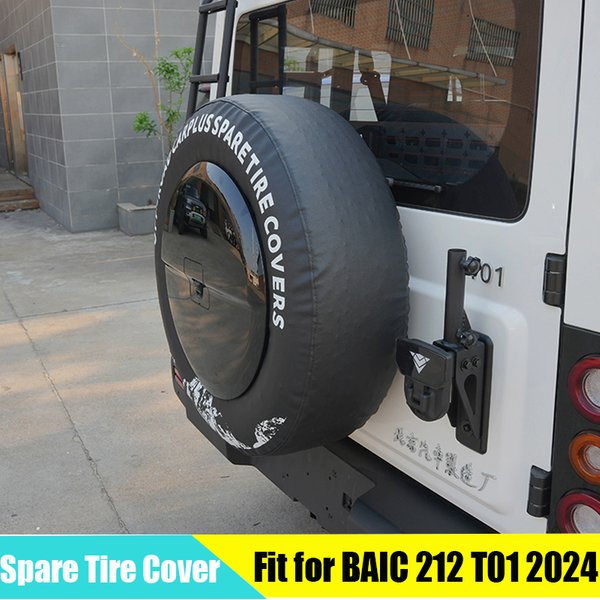 Auto-Leder-Reserveradabdeckung, geeignet für BAIC 212 T01 2024 2025, modifizierte Auto-Heckklappe, Ersatzreifenabdeckung, Zubehör