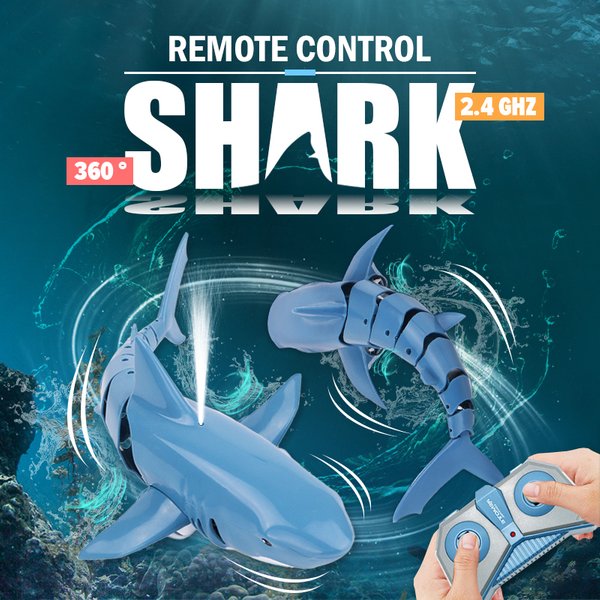 rc animals, requin jouet, animaux rc baleine, télécommande, animaux robotique, baignoire étanche, piscine, RC bateau jouets électriques, jouet enfant garçon,