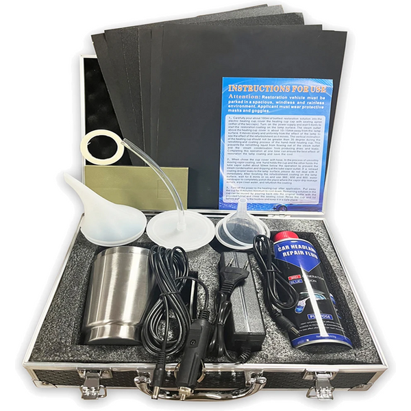 Auto Scheinwerfer Polieren Restaurierung Kit Auto Scheinwerfer Restaurator Reparatur Set Werkstatt Werkzeuge 500ML Flüssigkeit Polymer Verdampfer