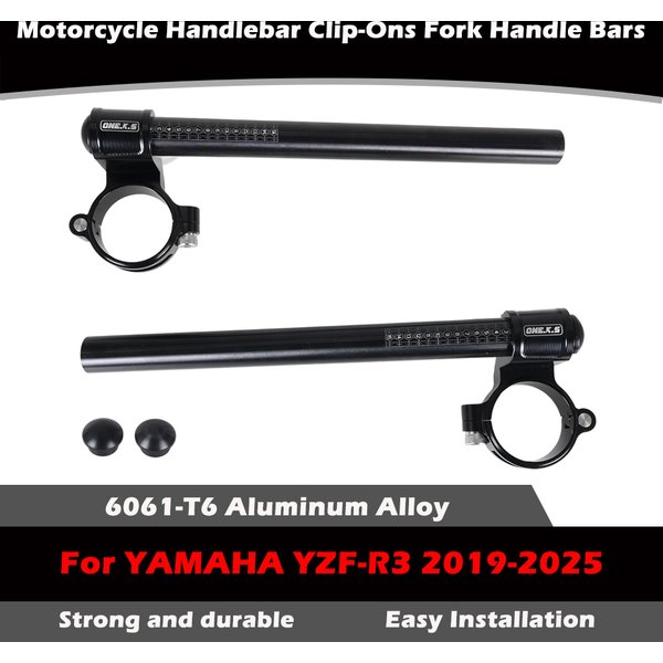 Wysokiej jakości aluminiowe klipsy kierownicy CNC 47 mm do motocykli, mocowane do widelca, do YAMAHA YZF-R3 2019-2025
