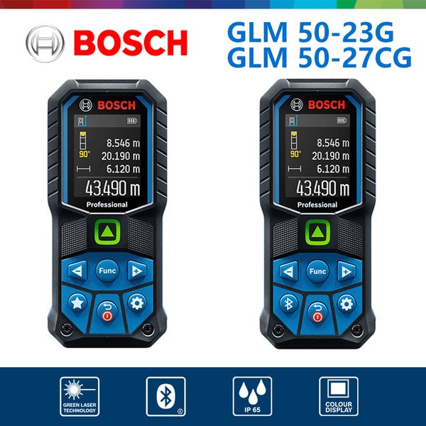 Bosch professionnel 50M télémètre Laser à lumière verte ergonomique GLM 50-23G sans Bluetooth GLM50-27CG avec Bluetooth