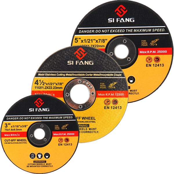 SIFANG 3/4,5/5 Zoll Schleifscheibe Trennscheiben Innendurchmesser 10/22 mm Schleifscheibe Schneiden Runde Scheibe für Winkelschleifer