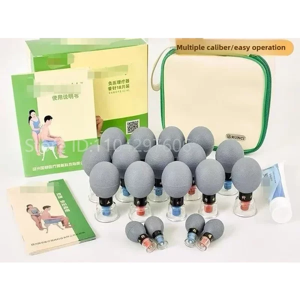 Magnetische Therapie Vakuumpumpe Schröpfen Set Saugnapf China Meridian Akupressur Schmerzlose Nadel Magnet Massage Jar