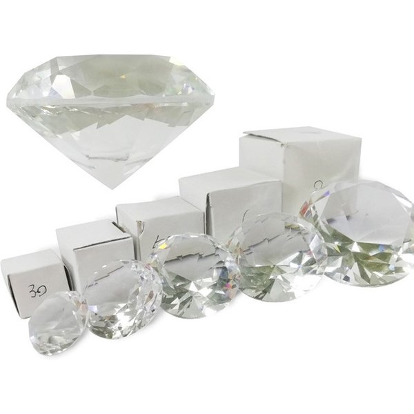 Artificial Transparent Crystal Diamond Glass Diamond Decoration Jewelry Window Counter Diamond Ornaments 30 40 50 60 80MM