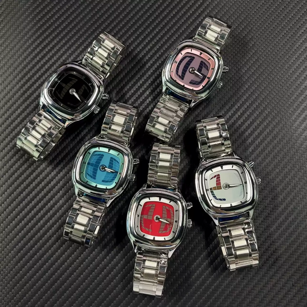 Montre pour homme, style Y2K INS, montre à quartz créative tendance, affichage numérique double, aiguille lumineuse, Relojes Para Hombres