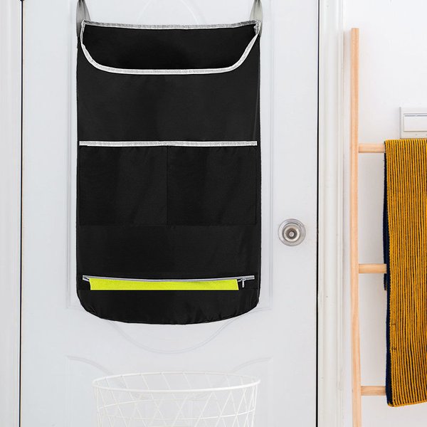 Sac de rangement pour salle de bain, sac à linge sale, sac de rangement pour articles divers, sac à linge sale suspendu de grande capacité à porte carrée, Wal