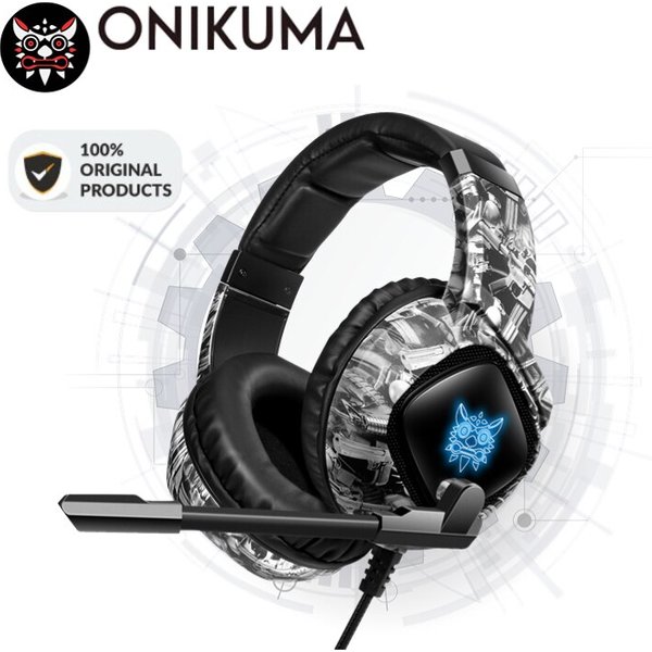 ONIKUMA K19 Gaming Headset Headphones Wired Noise Cancelling Stereo Earphones With Mic