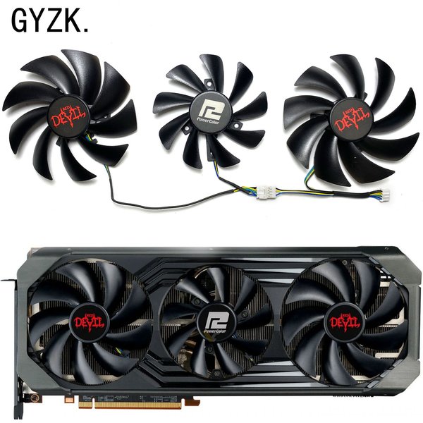 Neu für Power color Radeon RX6700XT 6750xt 6800xt 6900xt 6950xt Red Devil OC Grafikkarten Ersatz lüfter