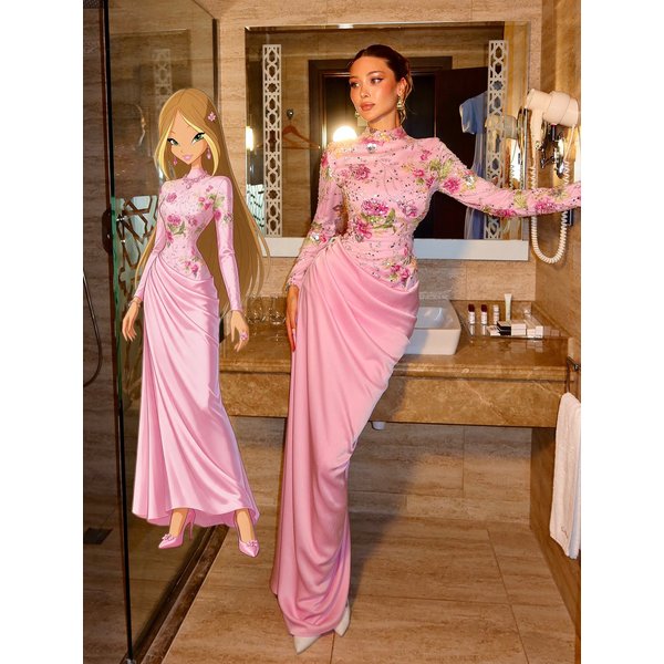 Robes de soirée sirène LumiGown 2026 Winx Club Series, robes de demoiselle d'honneur en dentelle et satin, robe de soirée formelle, personnalisation complète