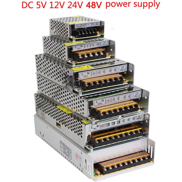 VUSUM Beleuchtungstransformator AC110V-220V zu DC 5V 12V 24V 48V Netzteiladapter 2A 5A 10A 15A 20A 30A LED-Streifenschalter-Treiber