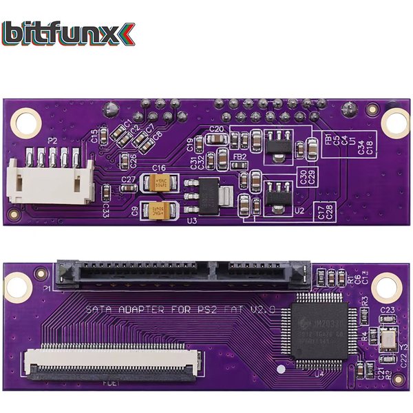 Bitfunx SATA adaptateur carte de mise à niveau pour SONY Playstation 2 PS2 IDE adaptateur réseau d'origine