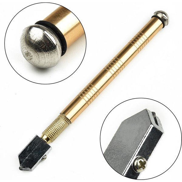 1pc Glas Cutter Emery Cutter Schneiden Werkzeug Zubehör Anti-Skid Handle175mm Geeignet Für Schneiden Glas Schmirgel Und Mineralien
