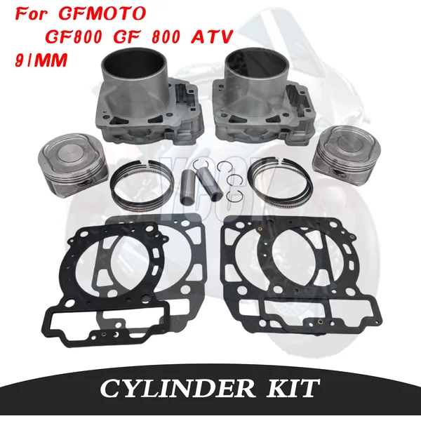 91MM 800CC pour CFMOTO CF800 CF 800 ATV, accessoires de moteur de moto impeccables, kit de cylindre, segments de piston, joint, double cylindre