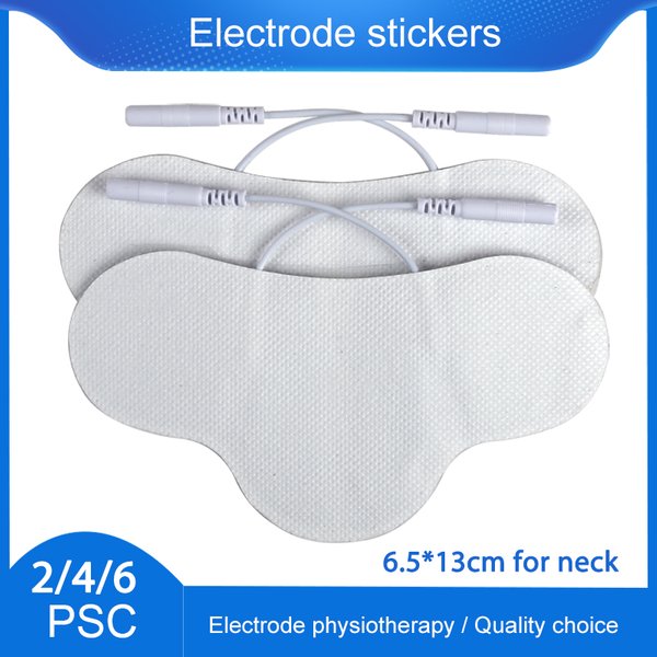 Nerve Muscle Stimulator Silicone Gel EMS Electrode Pads NeckNon-Woven Patch Self-Adhesive Acupuncture Physiotherapy TENS Pads