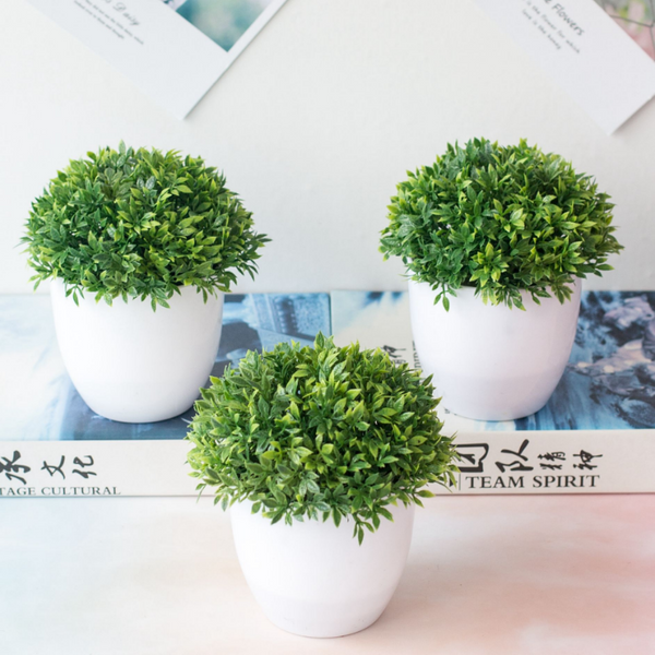 Plantes artificielles en plastique bonsaï, petit pot d'arbre, fausse plante en pot, fleur, maison, chambre, décoration de table, jardin, ornements de Gand ement