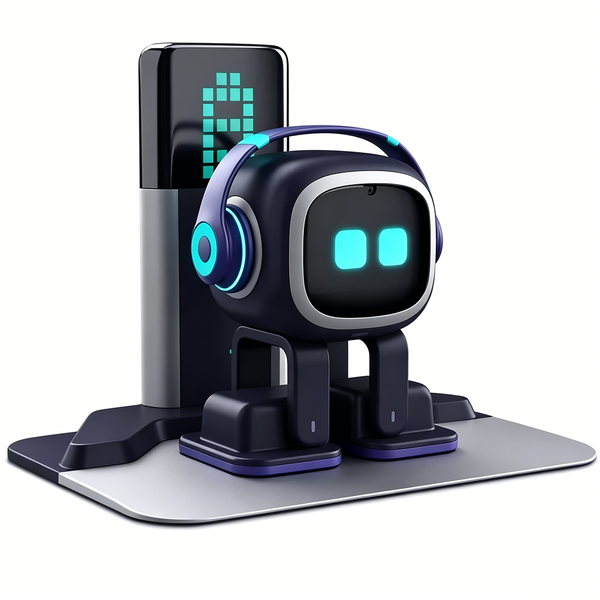 Emo-Roboter mit Spracherkennung, KI-Kommunikation, Intelligenter Roboter, Elektronisches Spielzeug, Desktop-Begleiter-Roboter als Geschenk für Kinder