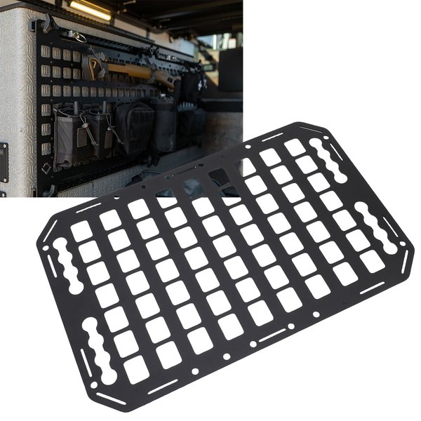 LKW-Bett, Molle-Panel, Aluminiumlegierung, multifunktionaler L-Schienen-Aufbewahrungsorganisator für Auto, SUV, Wohnmobil
